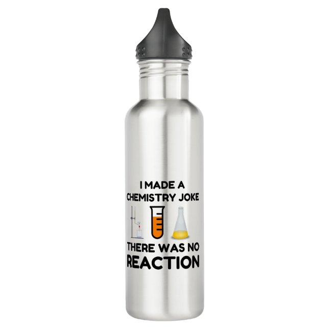 Funny Science lover chemistry joke Stainless Steel Water Bottle (Left)