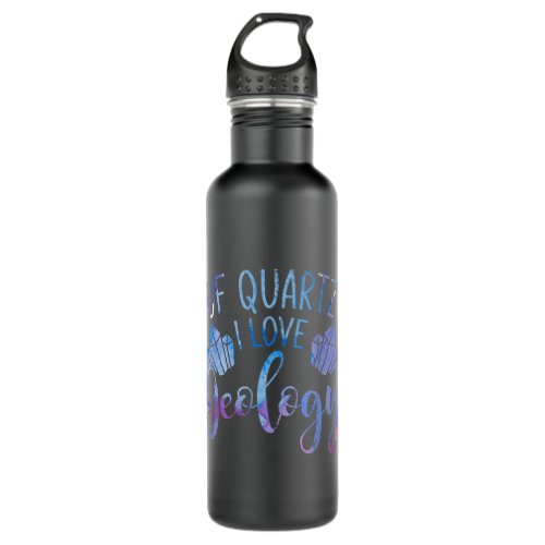 Funny Science Lover Gift Idea Geologist Geology Stainless Steel Water Bottle