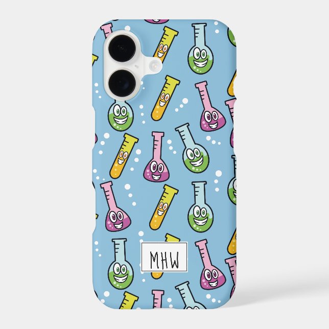 Funny Science Pattern custom monogram phone cases (Back)
