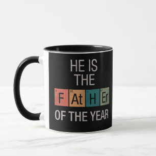 Funny Science Periodic Table Father of the Year Mug