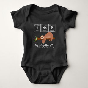 Funny Science Pun Chemistry Sloth Nap Lover Baby Bodysuit