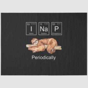 Funny Science Sloth Tissue Paper