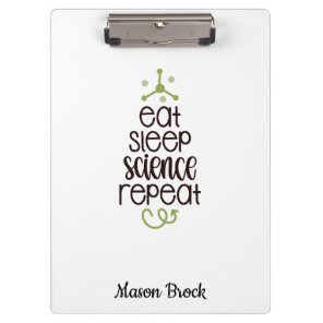 Funny Science Student Personalized School Gift Clipboard