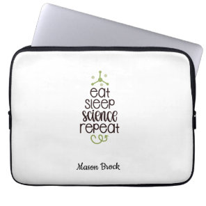 Funny Science Student Personalized School Gift Laptop Sleeve