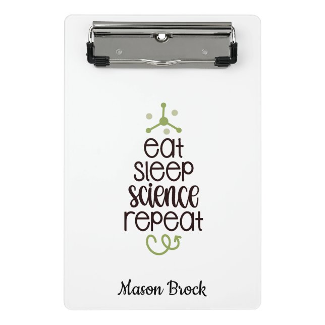 Funny Science student school personalized gift Mini Clipboard (Front)