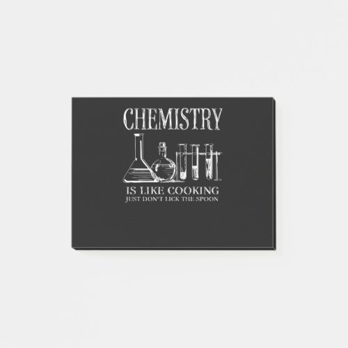Funny Science Students Chemistry Is Like Cooking Post_it Notes