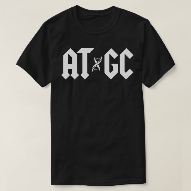 Funny Science Teacher ATGC DNA  T-Shirt (Design Front)