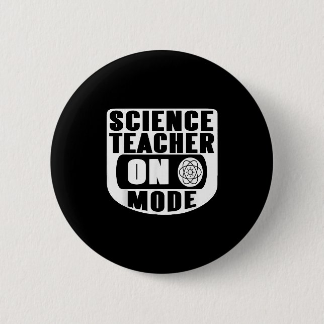 Funny Science Teacher On Mode Activated With Atom  Button (Front)
