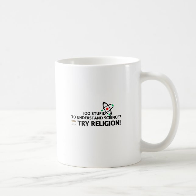 Funny Science VS Religion Coffee Mug (Right)