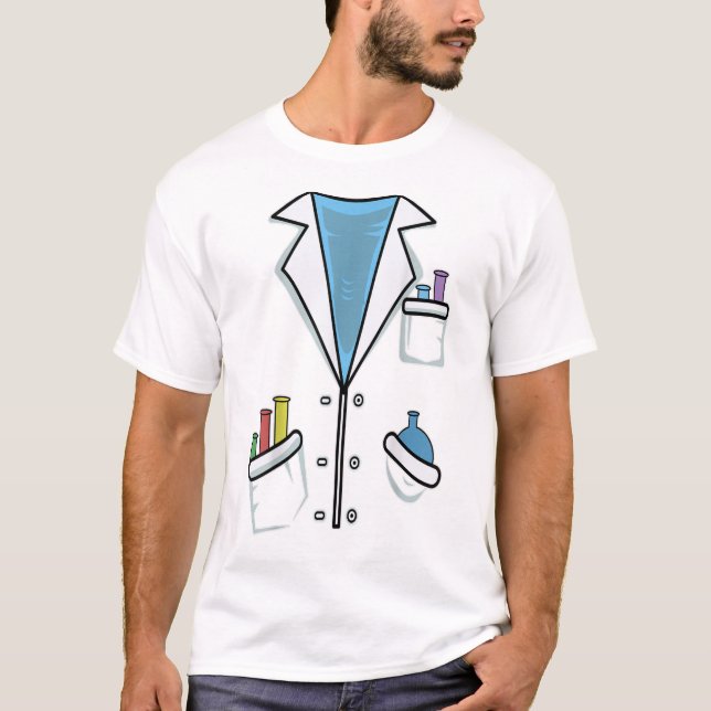 Funny Scientist Costume TShirt Chemist Science Hal (Front)