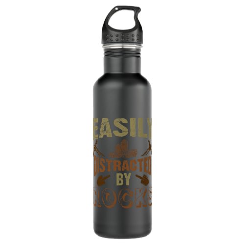 Funny Scientist Geologist Science Gift Idea Geolog Stainless Steel Water Bottle