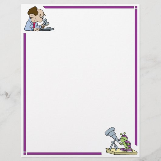 Funny Scientists Letterhead (Front)