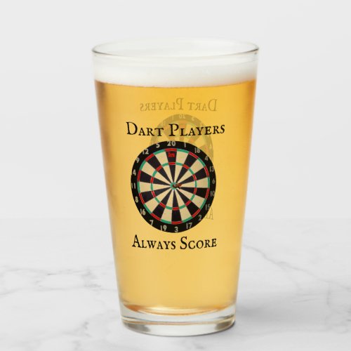 Funny Scoring At Darts Design Glass