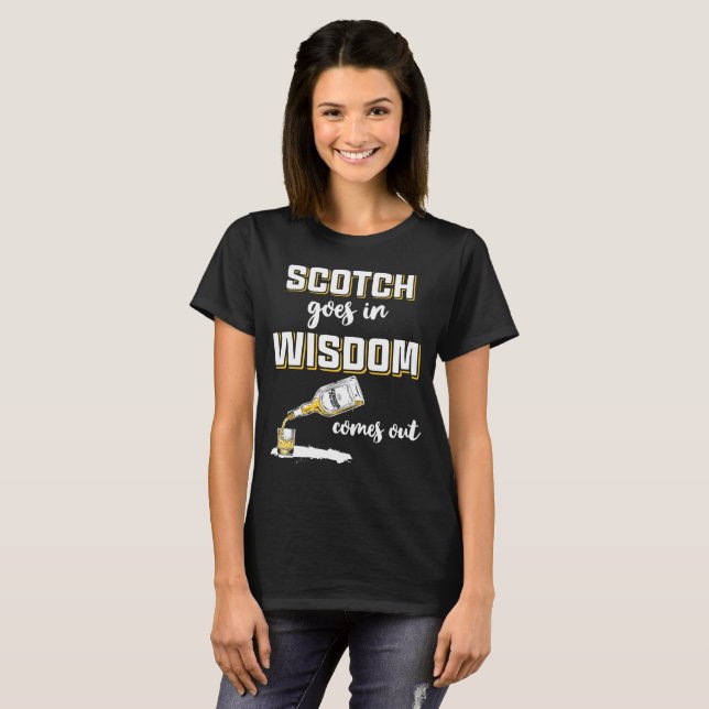 Funny Scotch  Scottish Whiskey T-Shirt (Front Full)