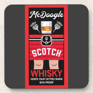 Funny Scotch Whisky Beverage Coaster