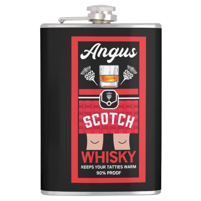 Funny Scotch Whisky Flask (Front)