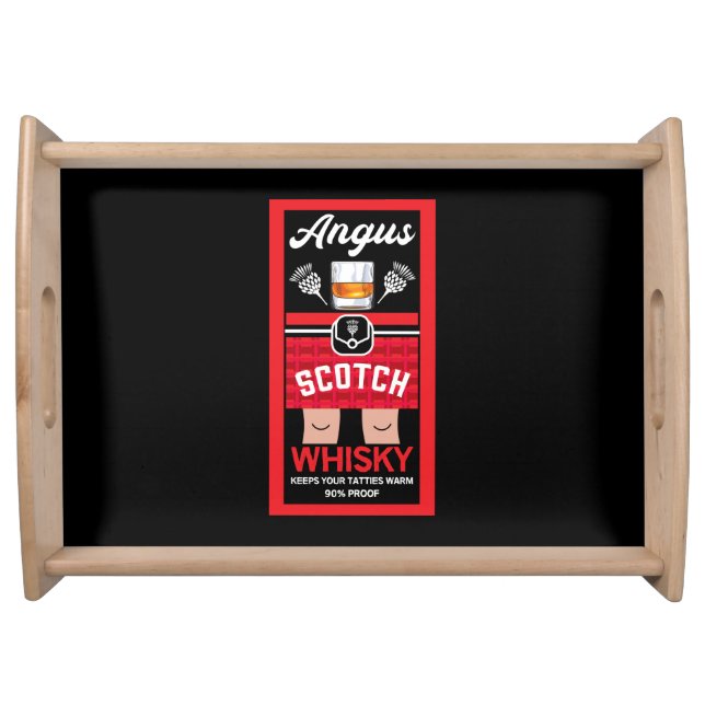Funny Scotch Whisky Serving Tray (Front)