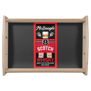 Funny Scotch Whisky Serving Tray
