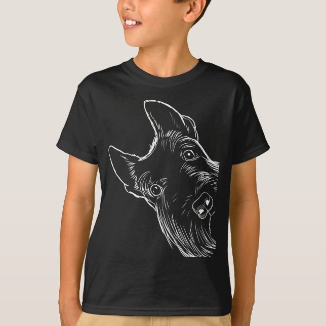 Funny Scottie Dog Scottish Terrier  T-Shirt (Front)