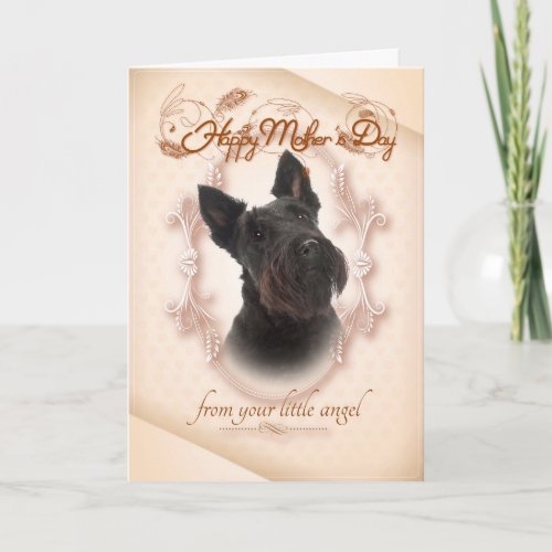 Funny Scottie Mothers Day Card