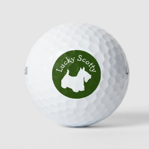 Funny Scottie Terrier Scotty Dog Golf Balls