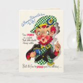 Wee Blue Coo Grußkarte 'Scottish Clans' – Personalisierbare Geburtstagskarte Mit Schottischem Design, 17,5x12,5 Cm