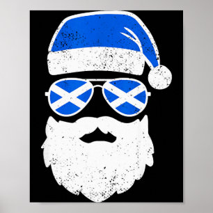 Funny Scottish Christmas Pajama Funny Matching Fam Poster