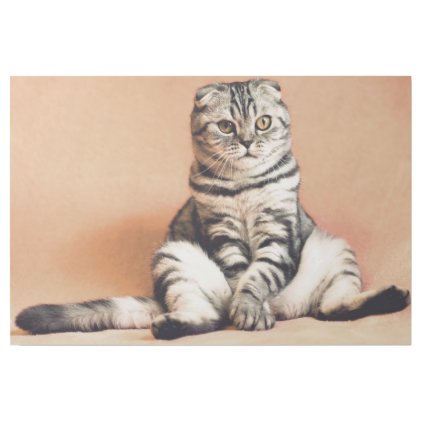 Funny scottish-fold - paws OFF Gallery Wrap