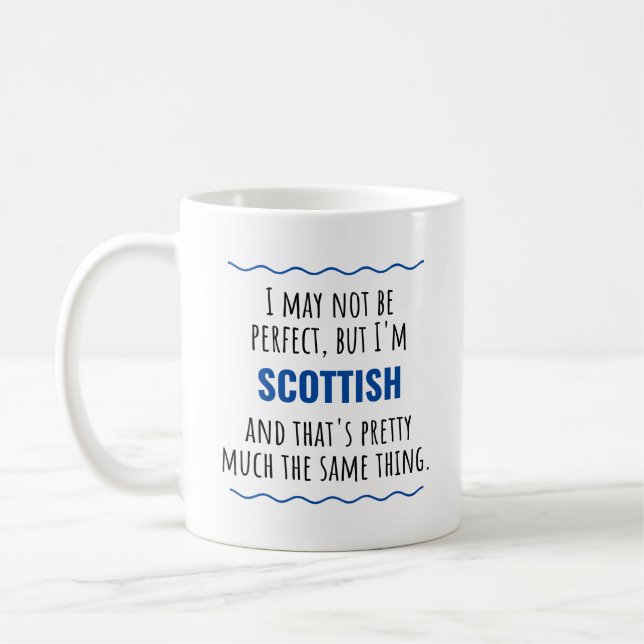 Funny Scottish Scotland Gift Idea Coffee Mug (Left)