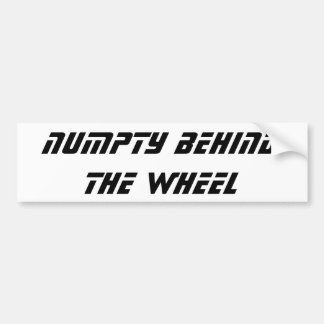 Funny Scottish Slang Numpty Bumper Sticker