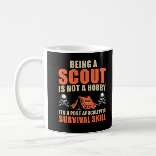 Funny Scout Adventure Tent Nature Lover Camper Coffee Mug