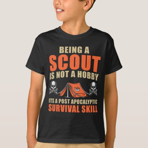 Funny Scout Adventure Tent Nature Lover Camper T_Shirt
