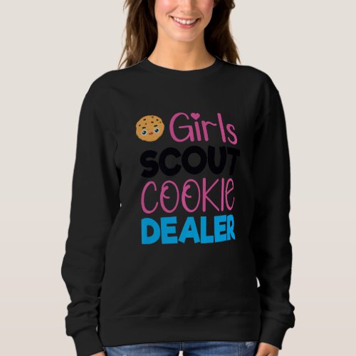 Funny Scout for Girls Cookie Dealer Scouting Famil Sweatshirt