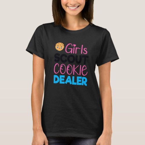 Funny Scout for Girls Cookie Dealer Scouting Famil T_Shirt