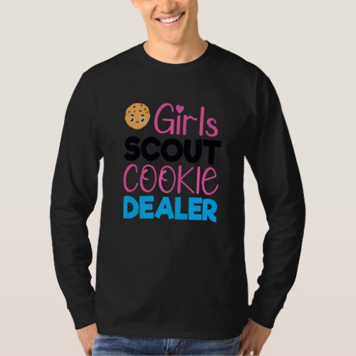 Funny Scout for Girls Cookie Dealer Scouting Famil T_Shirt