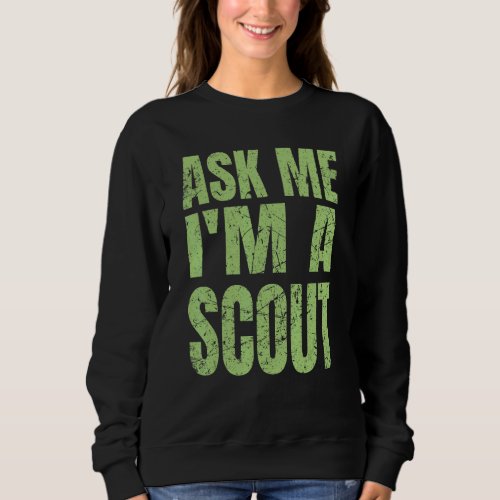 Funny Scout Scouting Gear Cub Camping   Sweatshirt