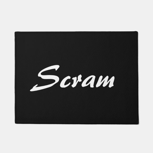 Funny Scram Doormat (Front)