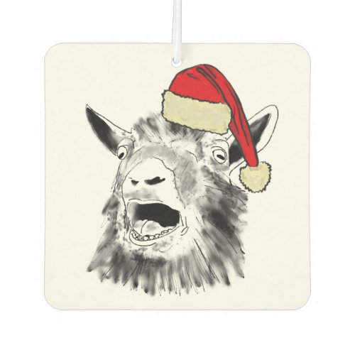 Funny Screaming goat christmas Air Freshener