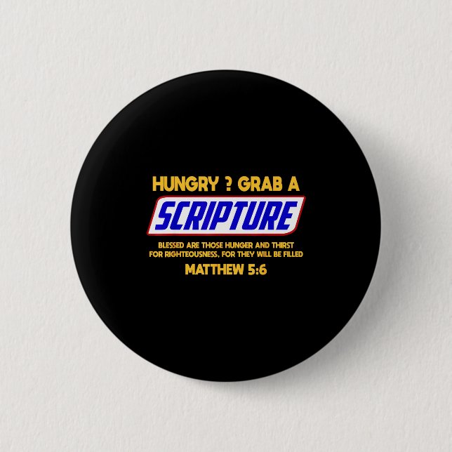 Funny Scripture , Bible Verse, Famous Scriptures,  Button (Front)
