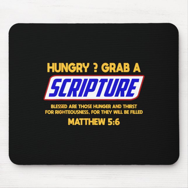 Funny Scripture , Bible Verse, Famous Scriptures,  Mouse Pad (Front)
