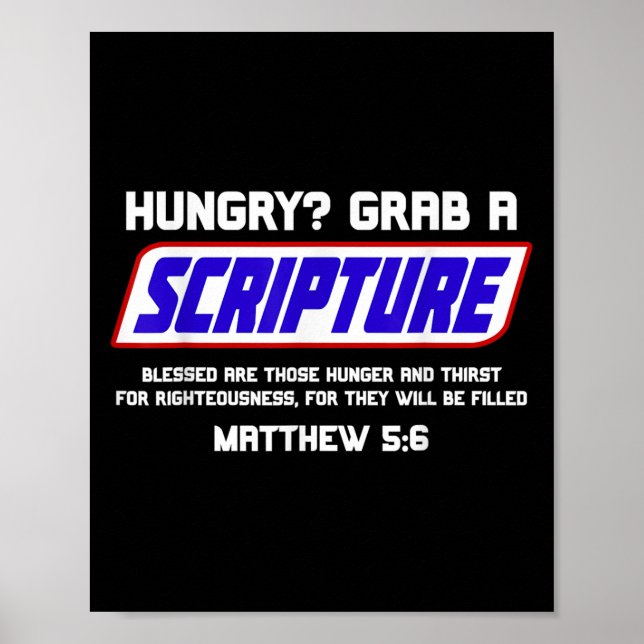 Funny Scripture Gifts, Bible Verse, Famous Scriptu Poster (Front)