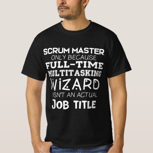 Funny Scrum Master Gift Agile Development Team T_Shirt