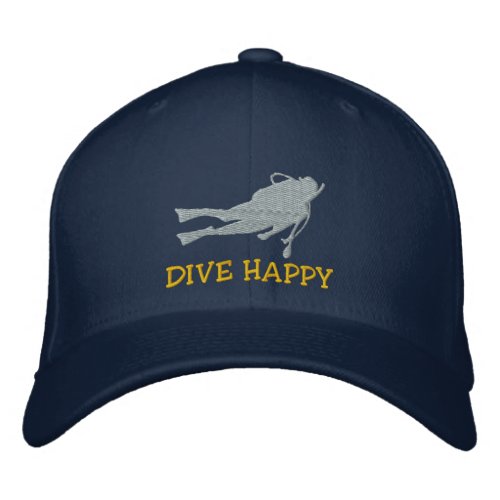 Funny SCUBA Dive Embroidered Cap