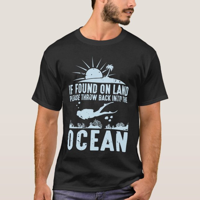 Funny Scuba Diver Gift Swimming Passion T-Shirt (Front)