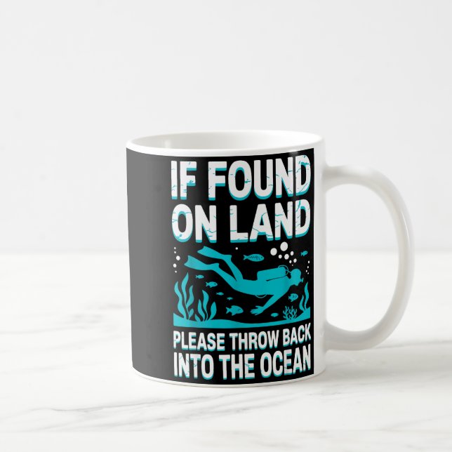 Funny Scuba Diving Art For Men Women Scuba Dive Sc Coffee Mug (Right)