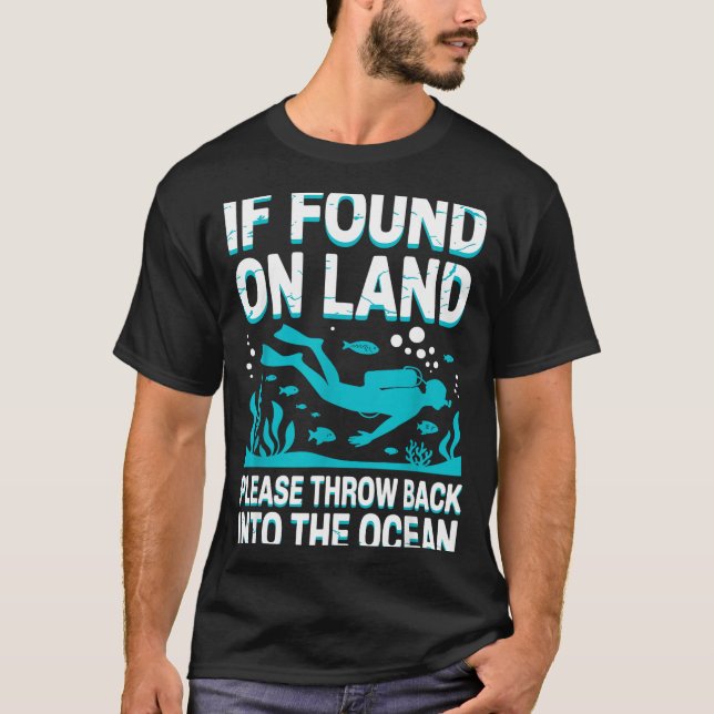 Funny Scuba Diving Art For Men Women Scuba Dive Sc T-Shirt (Front)