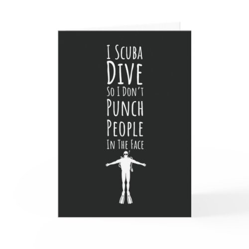 Funny Scuba Diving Cards Diver Snorkeling Humor