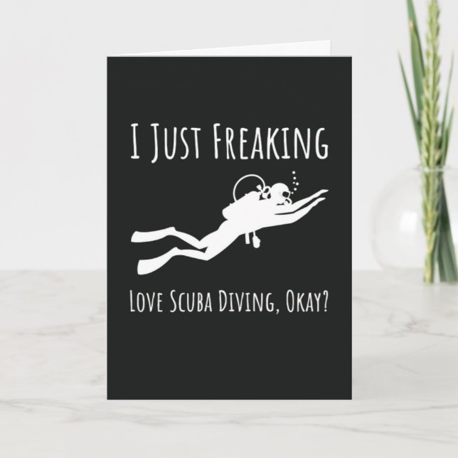 Funny Scuba Diving Cards Ocean Divers Snorkeling (Front)