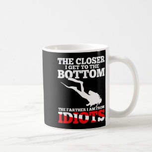 Funny Scuba Diving Flag Dive Quote Scuba Diver Gif Coffee Mug