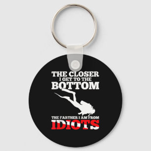Funny Scuba Diving Flag Dive Quote Scuba Diver Gif Keychain